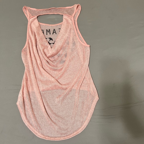 Blush women’s light pink slouchy back sleeves round neck size L - Picture 3 of 8